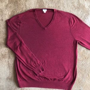 Lands End Men’s Cranberry Red Sweater Sz Large